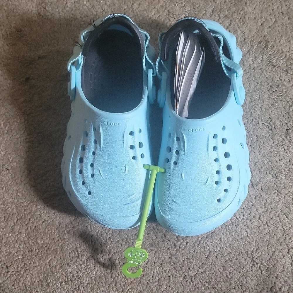 CROCS ECHO Blue Water Shoes with Ventilated Design - Picture 3 of 4